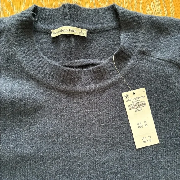 Abercrombie & Fitch Madeline Knit Sweater - Navy Blue - Picture 4 of 4